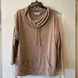 Cowl-neck sweater with pockets large hardly worn